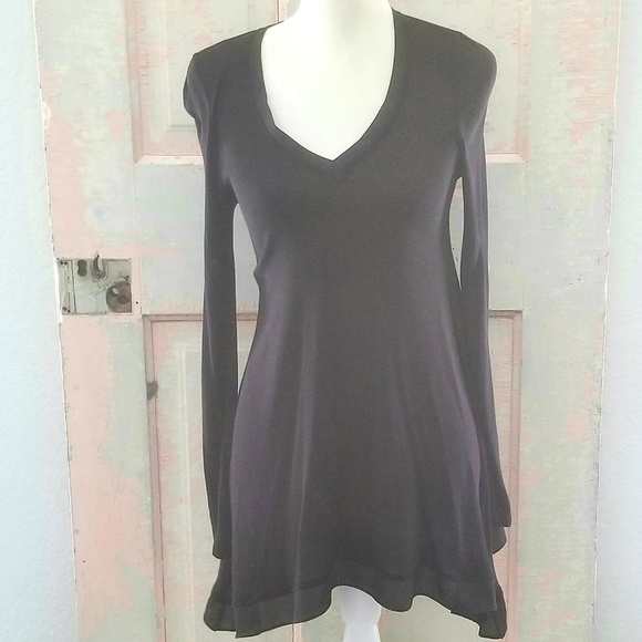 Make Offer Anthro Deletta Lokka Tunic Top Black - Picture 4 of 8